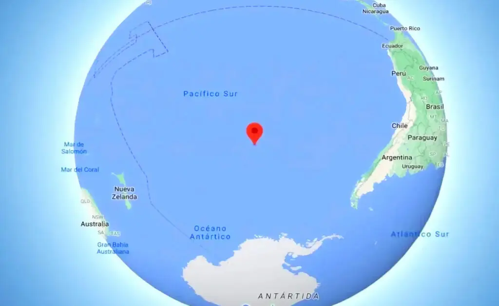 Punto Nemo, el lugar remoto en el Océano Pacífico