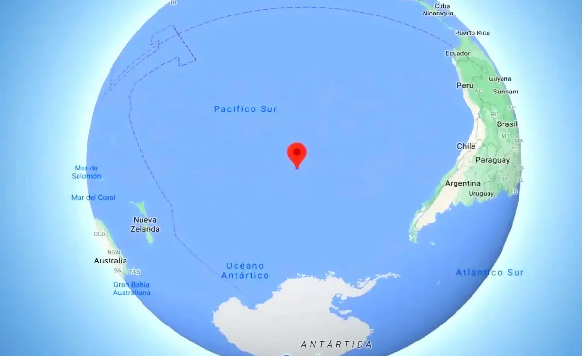 Punto Nemo, el lugar remoto en el Océano Pacífico